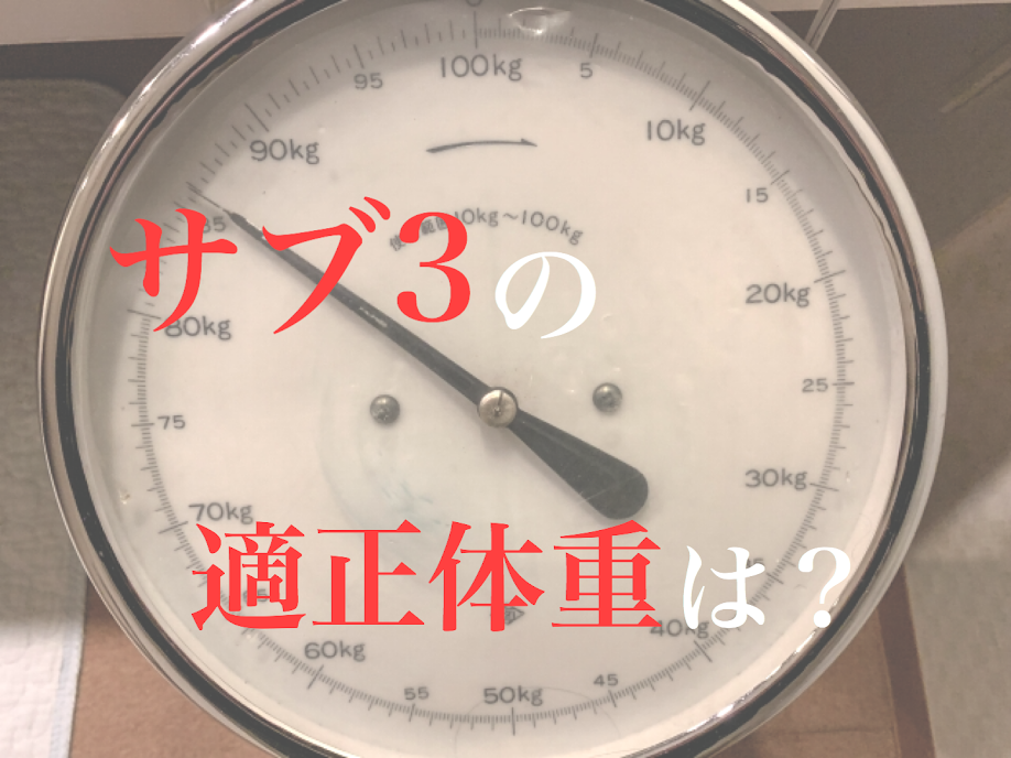 サブ3を達成するランナーの適正体重について書いた記事の画像