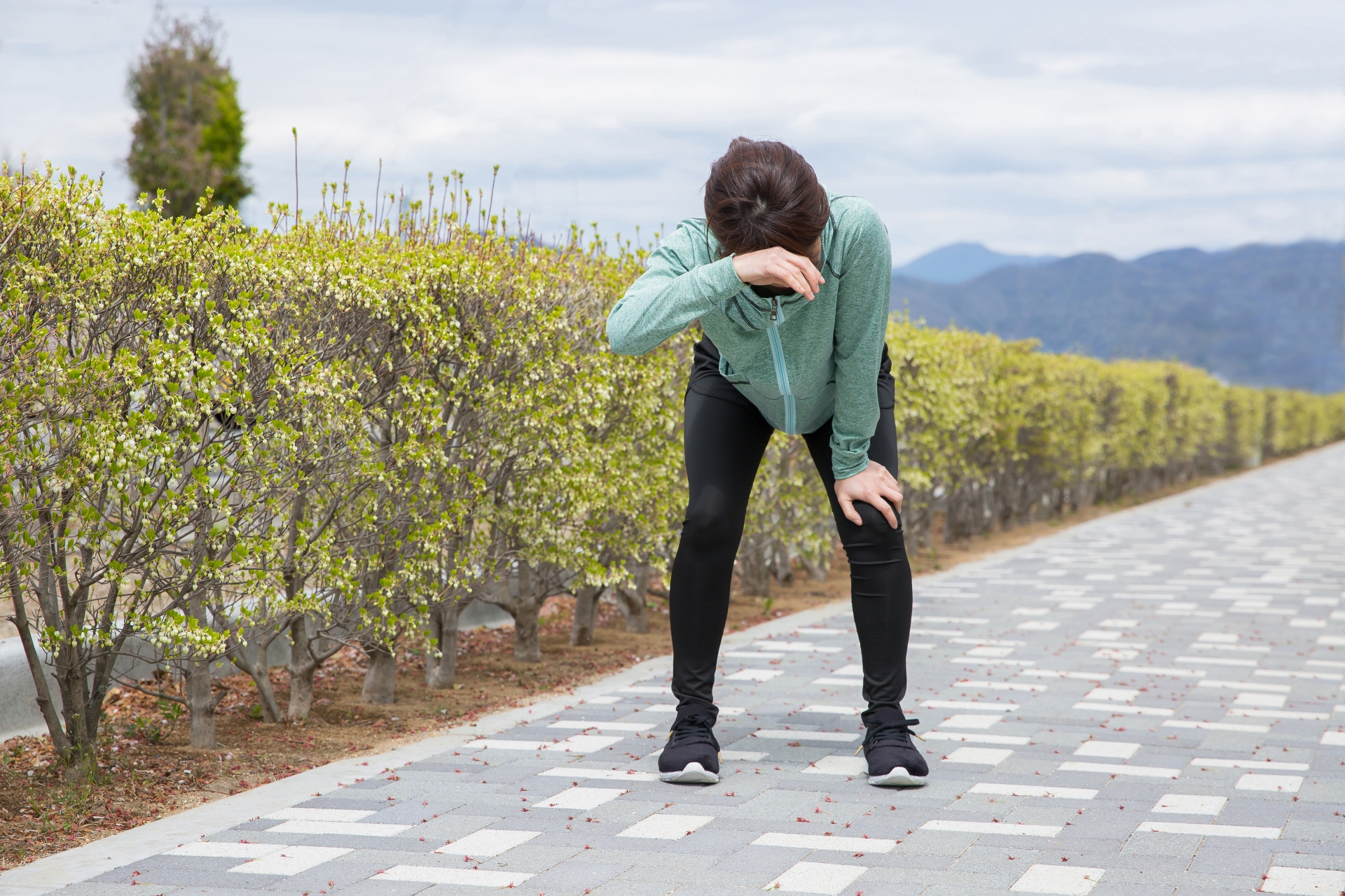 マラソンで追い込んだ女性ランナー